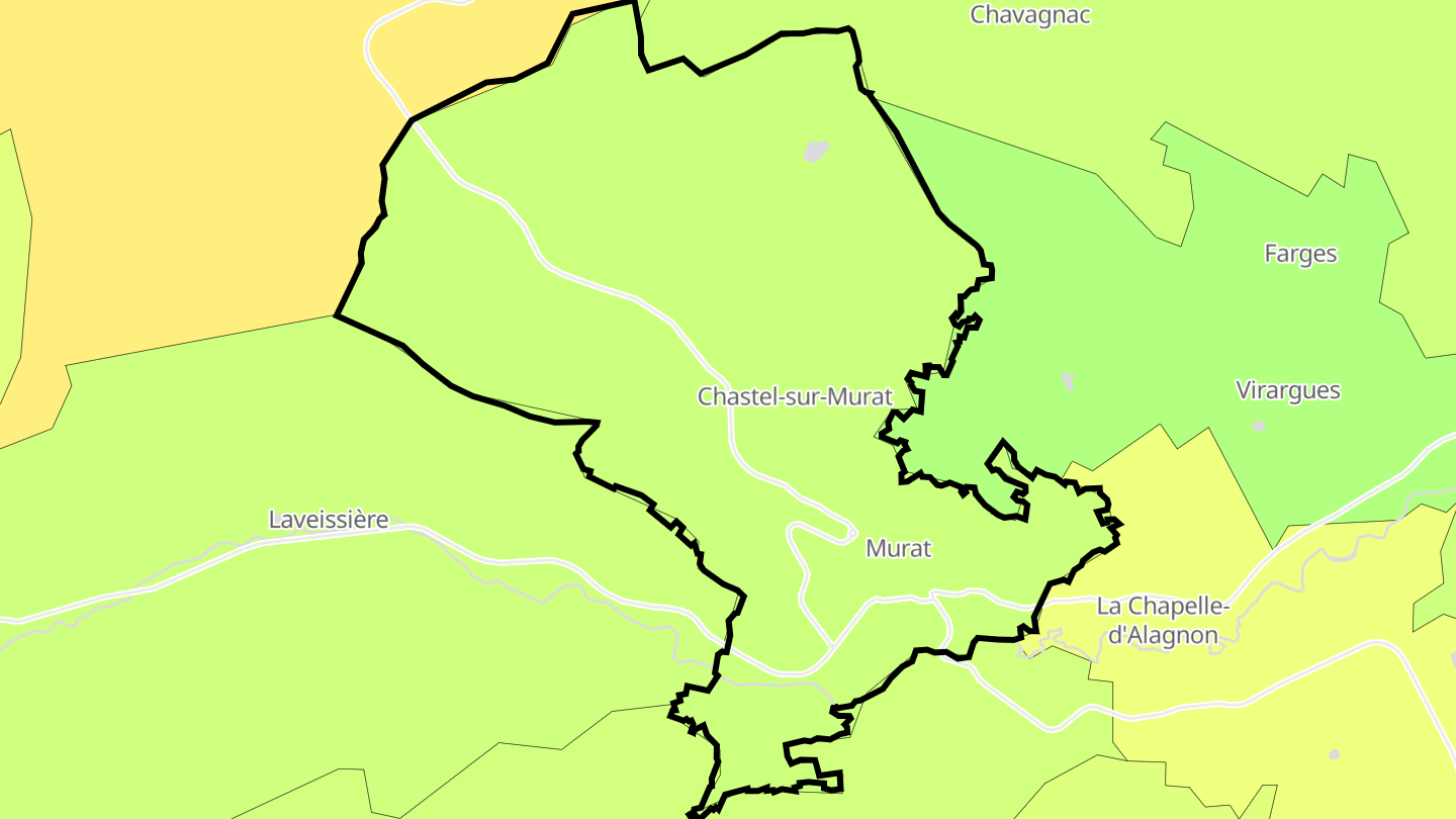 Carte des prix de l'immobilier Murat