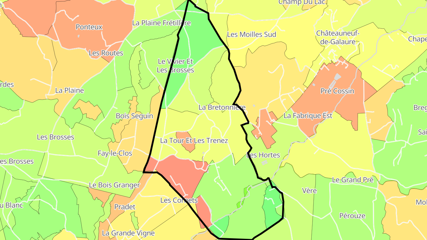 Carte des prix de l'immobilier Mureils