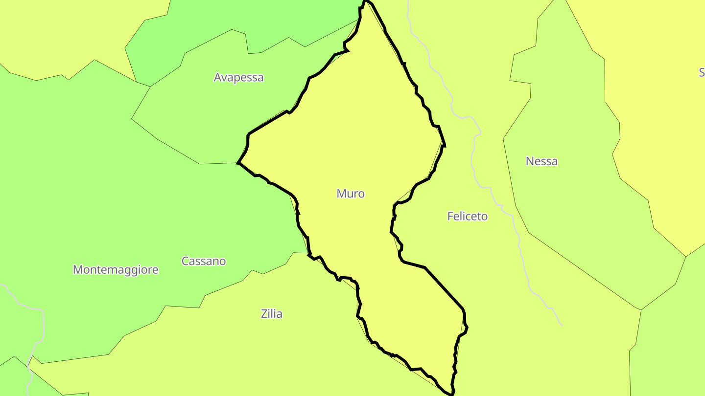 Carte des prix de l'immobilier Muro
