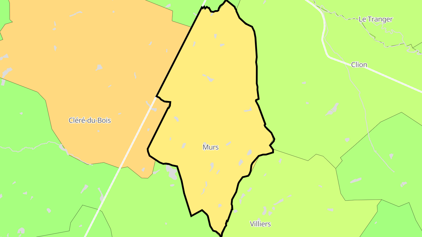 Carte des prix de l'immobilier Murs
