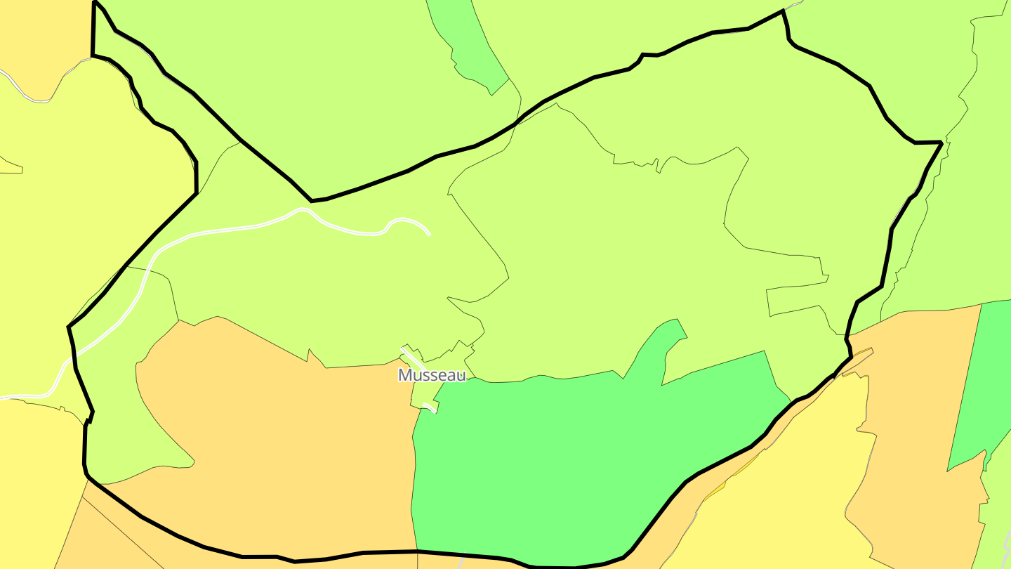 Carte des prix de l'immobilier Musseau