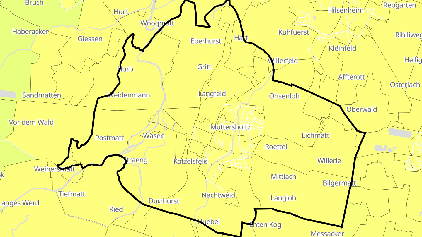 Carte des prix de l'immobilier Muttersholtz