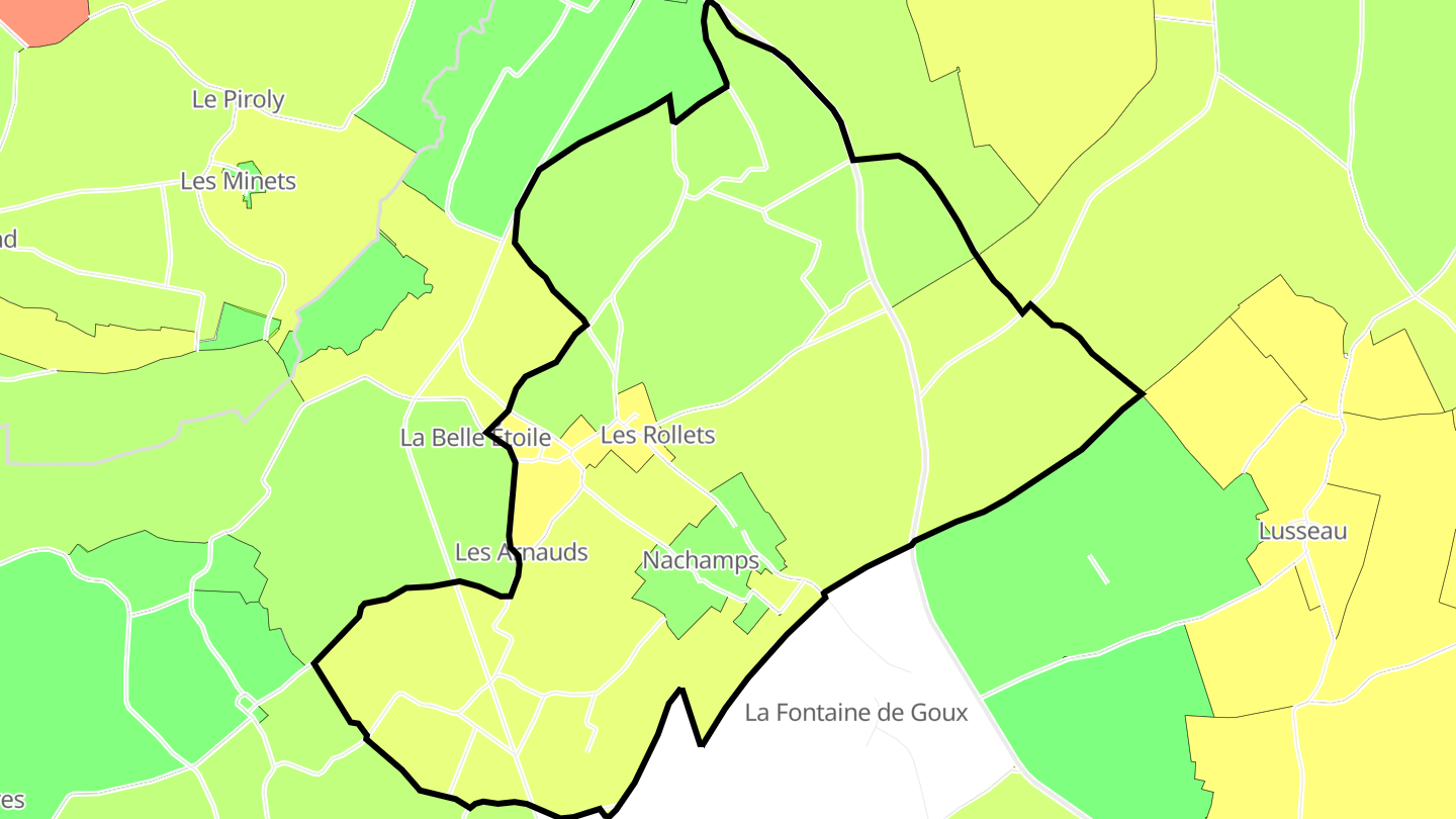 Carte des prix de l'immobilier Nachamps