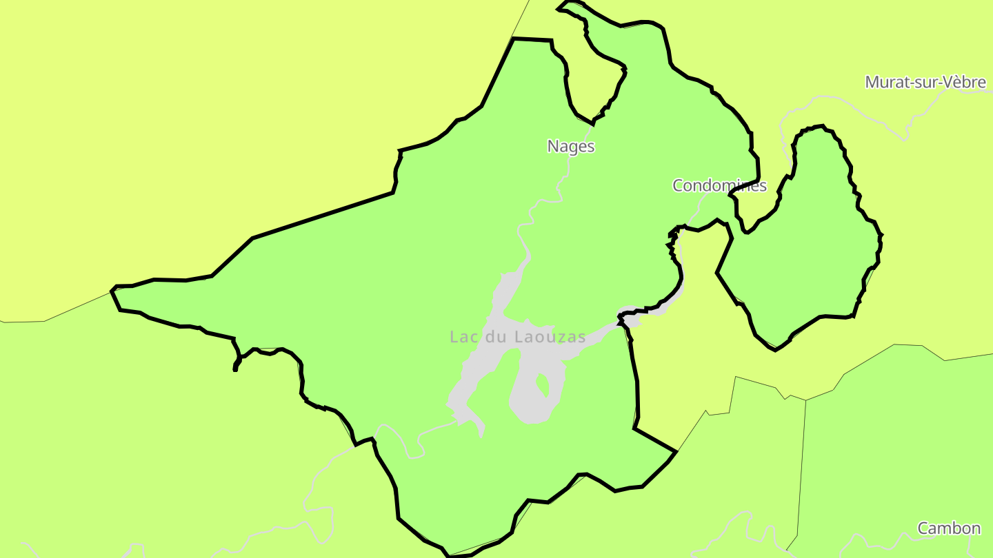 Carte des prix de l'immobilier Nages