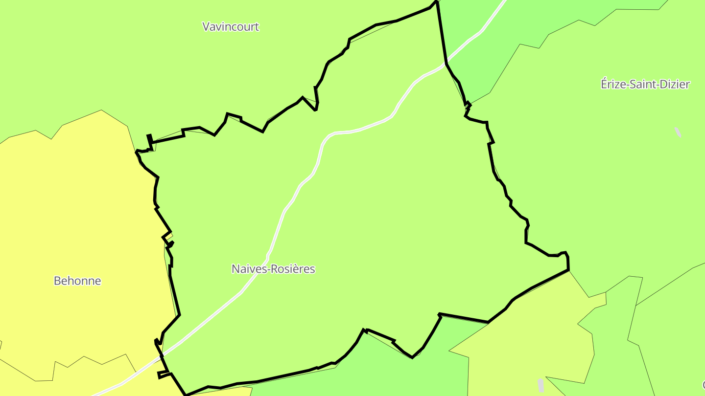Carte des prix de l'immobilier Naives-Rosières