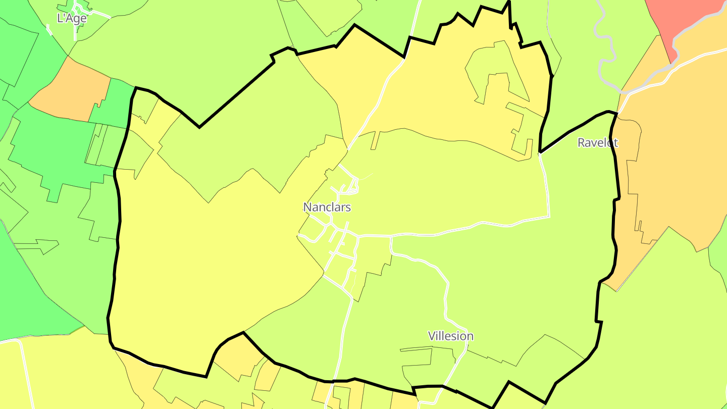 Carte des prix de l'immobilier Nanclars