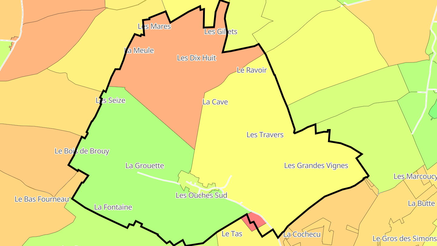 Carte des prix de l'immobilier Nangeville