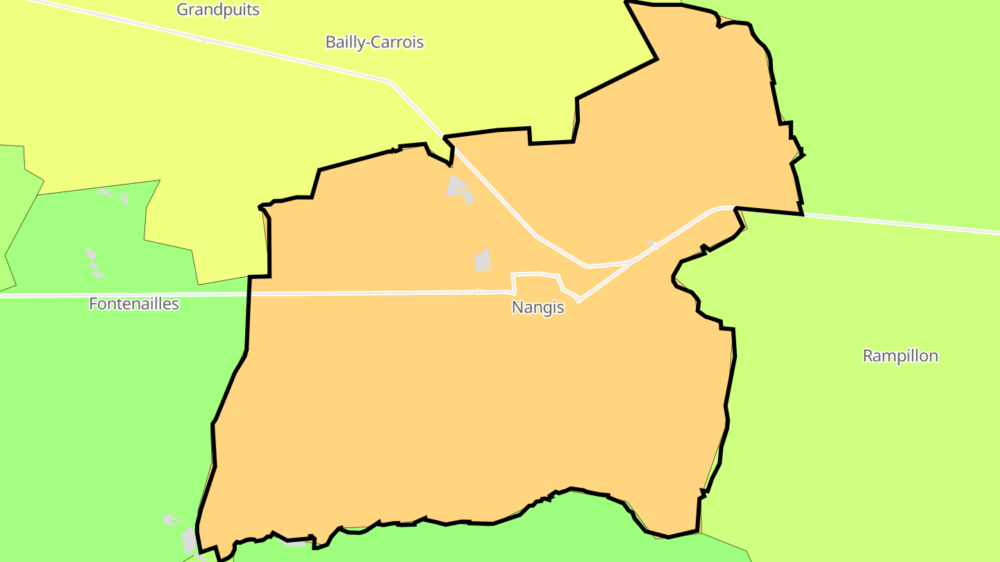Carte des prix de l'immobilier Nangis