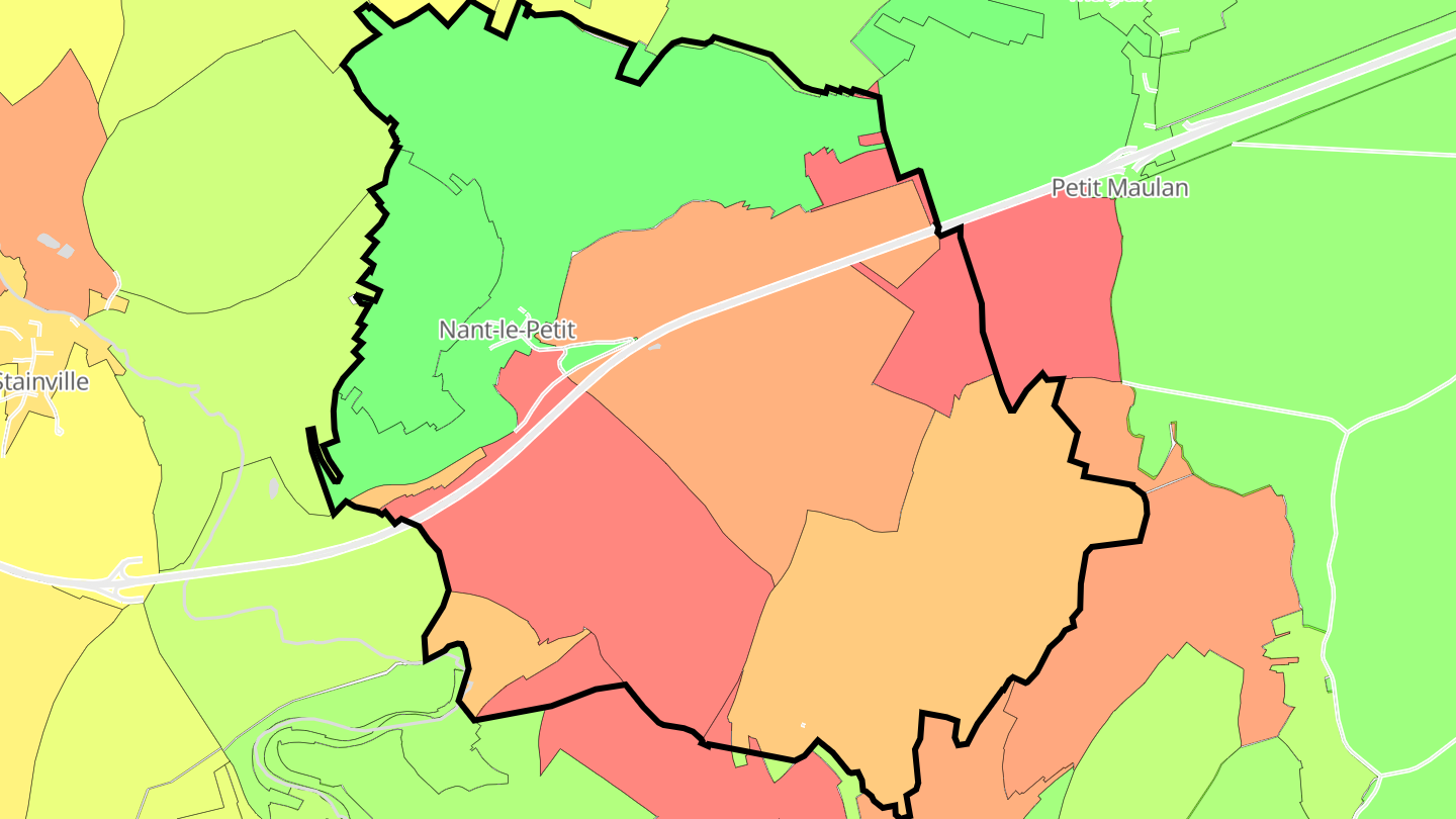 Carte des prix de l'immobilier Nant-le-Petit