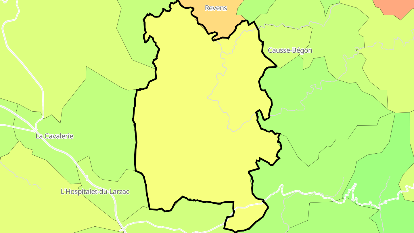 Carte des prix de l'immobilier Nant