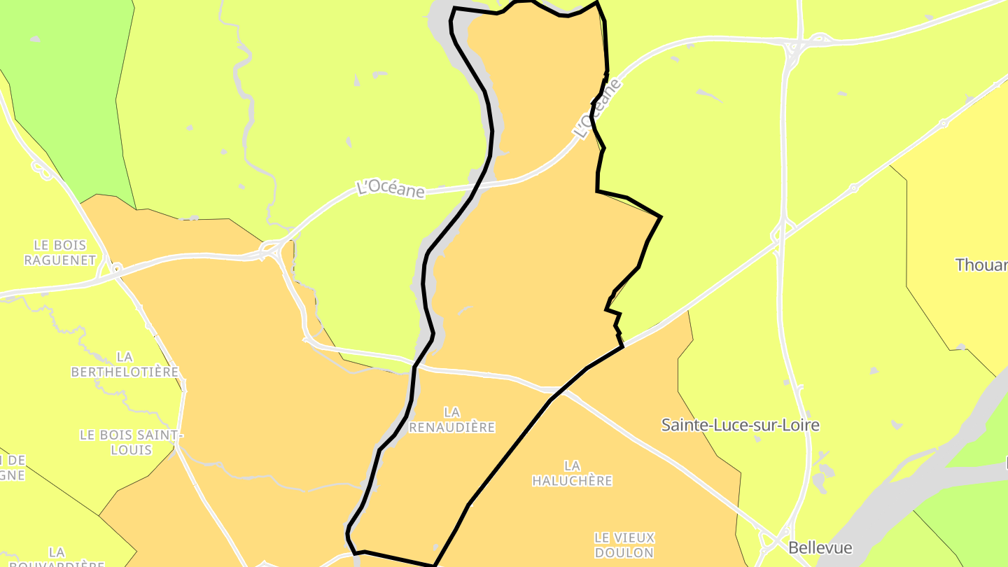 Carte des prix de l'immobilier Nantes Erdre