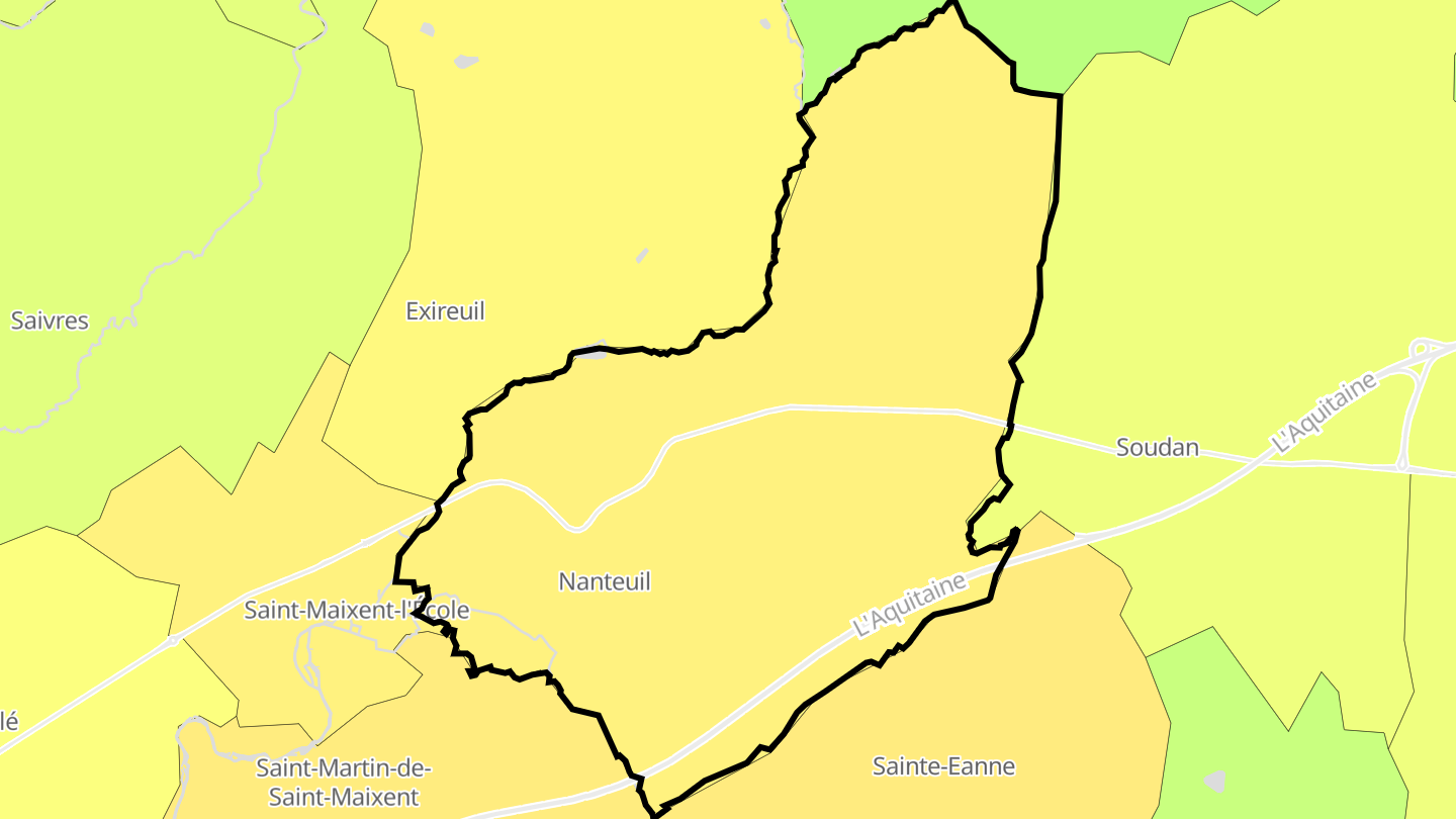 Carte des prix de l'immobilier Nanteuil