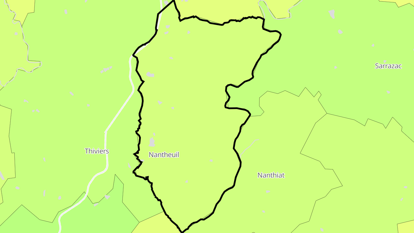 Carte des prix de l'immobilier Nantheuil