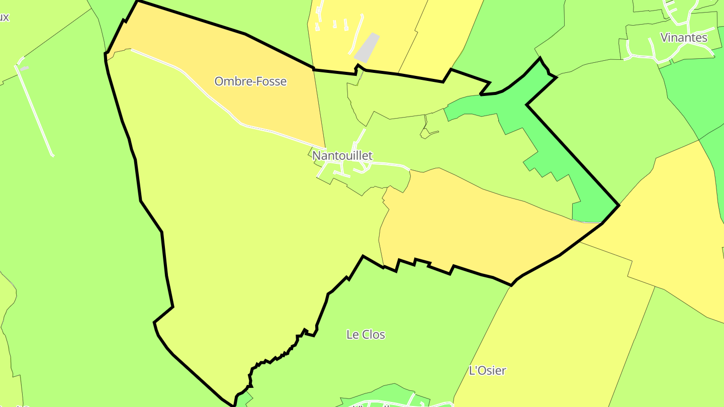 Carte des prix de l'immobilier Nantouillet