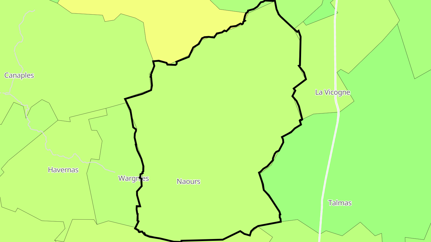 Carte des prix de l'immobilier Naours