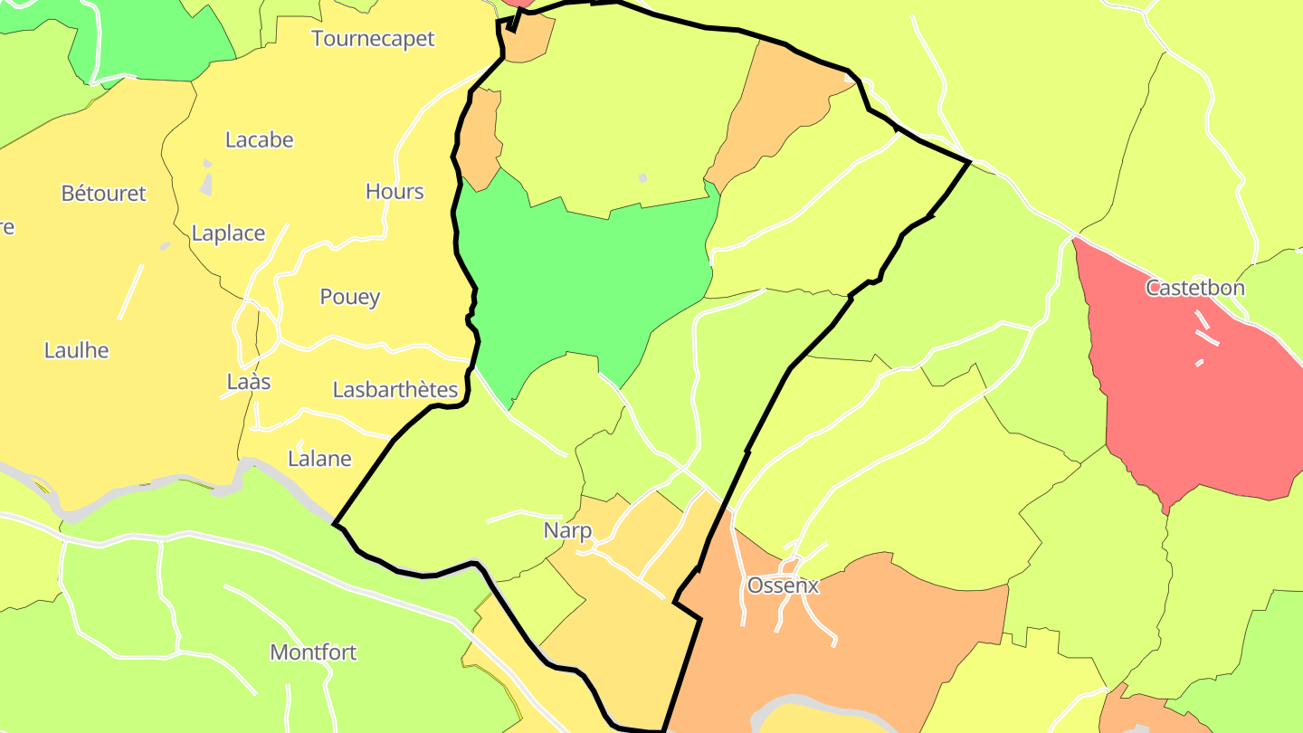 Carte des prix de l'immobilier Narp