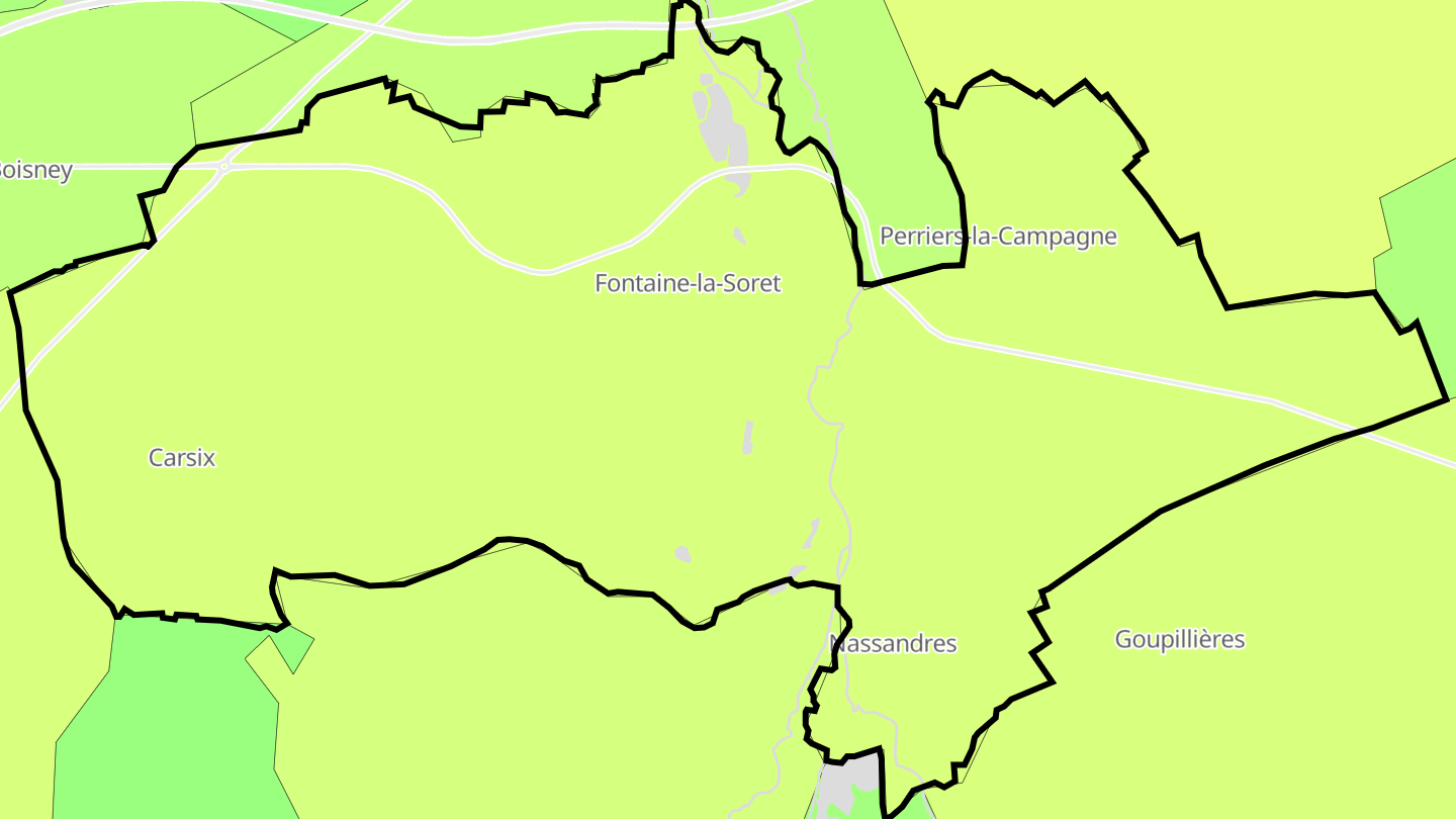 Carte des prix de l'immobilier Nassandres sur Risle