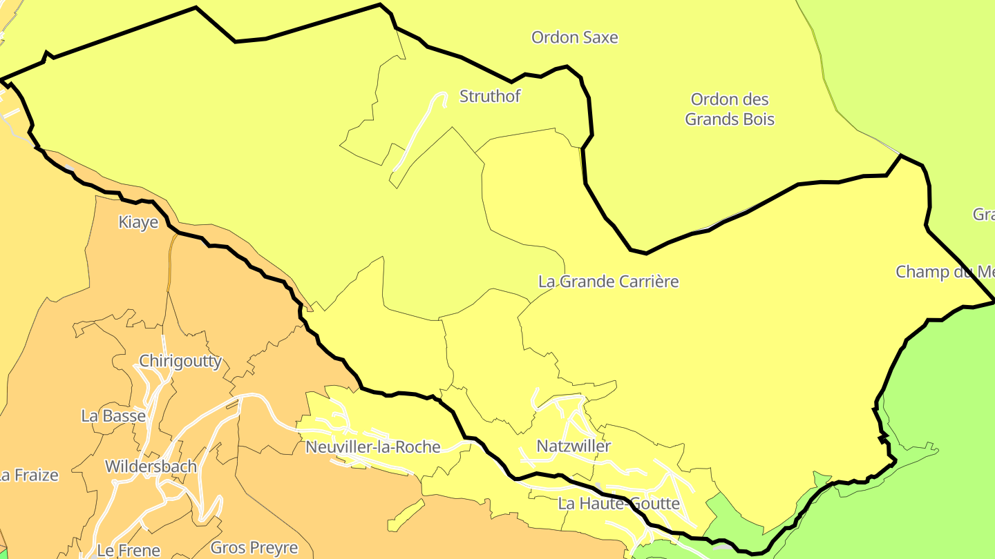 Carte des prix de l'immobilier Natzwiller