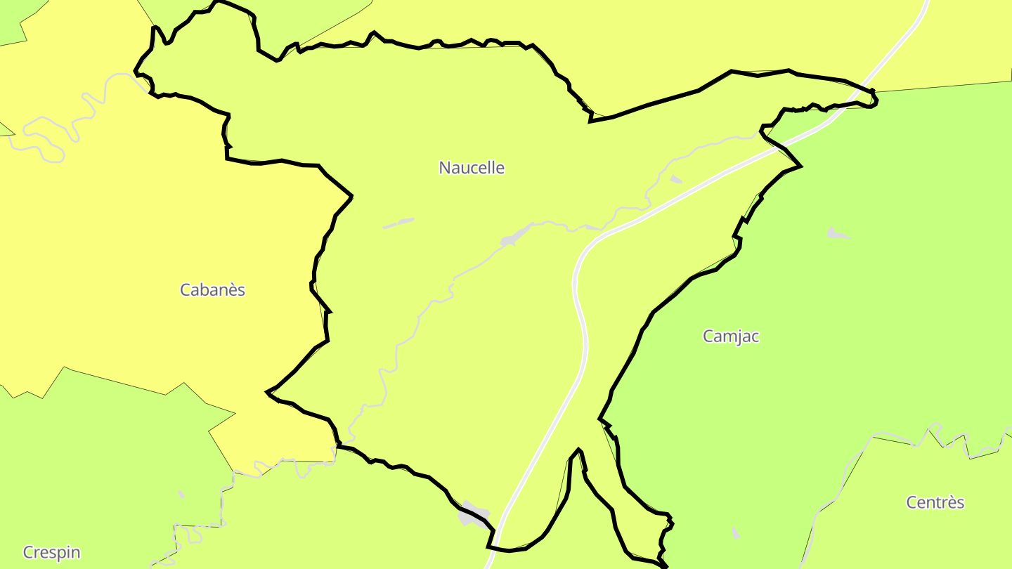 Carte des prix de l'immobilier Naucelle