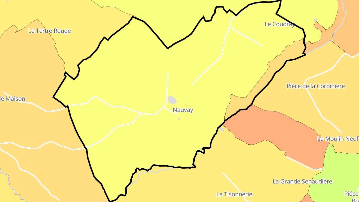 Carte des prix de l'immobilier Nauvay