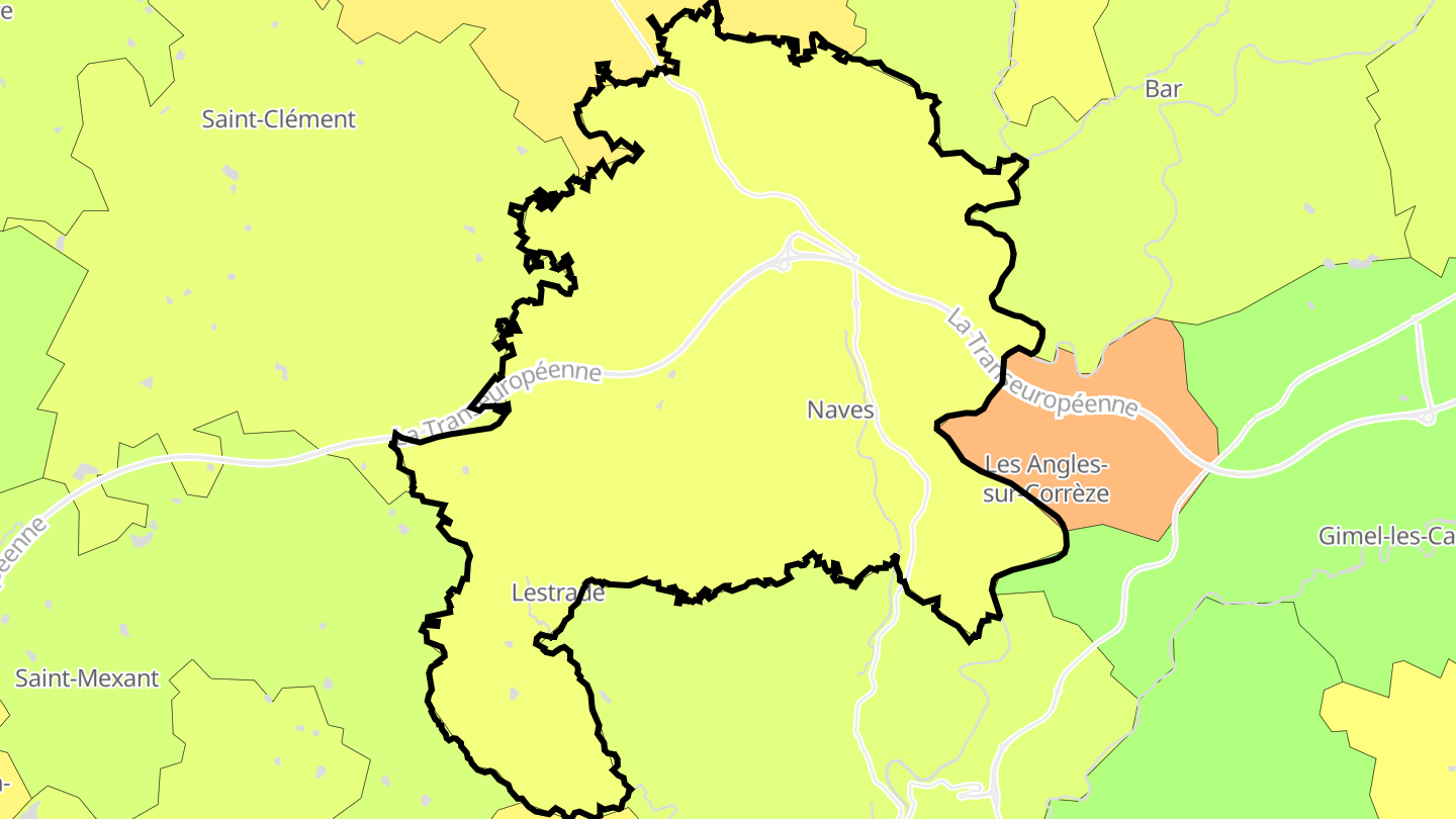 Carte des prix de l'immobilier Naves