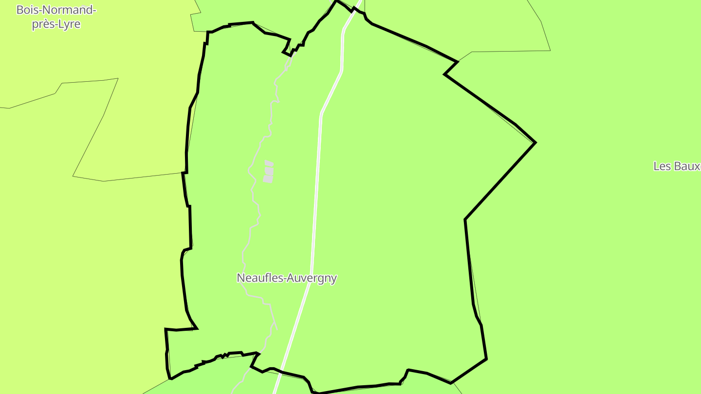 Carte des prix de l'immobilier Neaufles-Auvergny