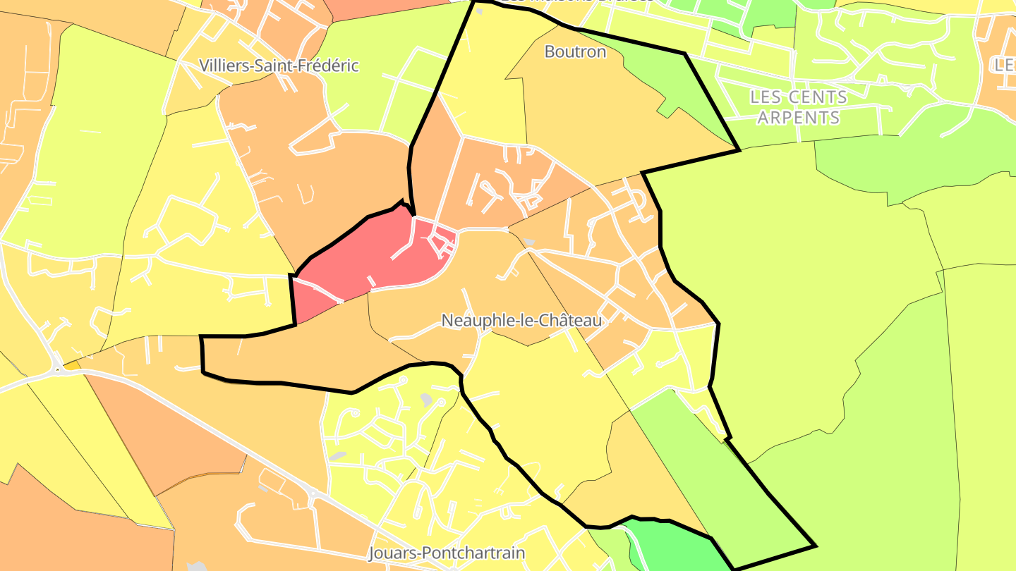 Carte des prix de l'immobilier Neauphle-le-Château