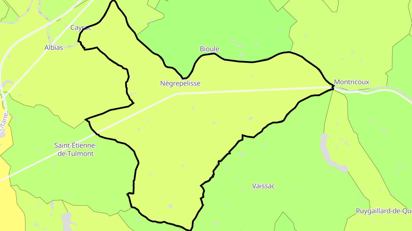 Carte des prix de l'immobilier Nègrepelisse