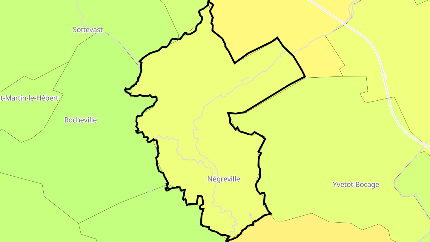 Carte des prix de l'immobilier Négreville