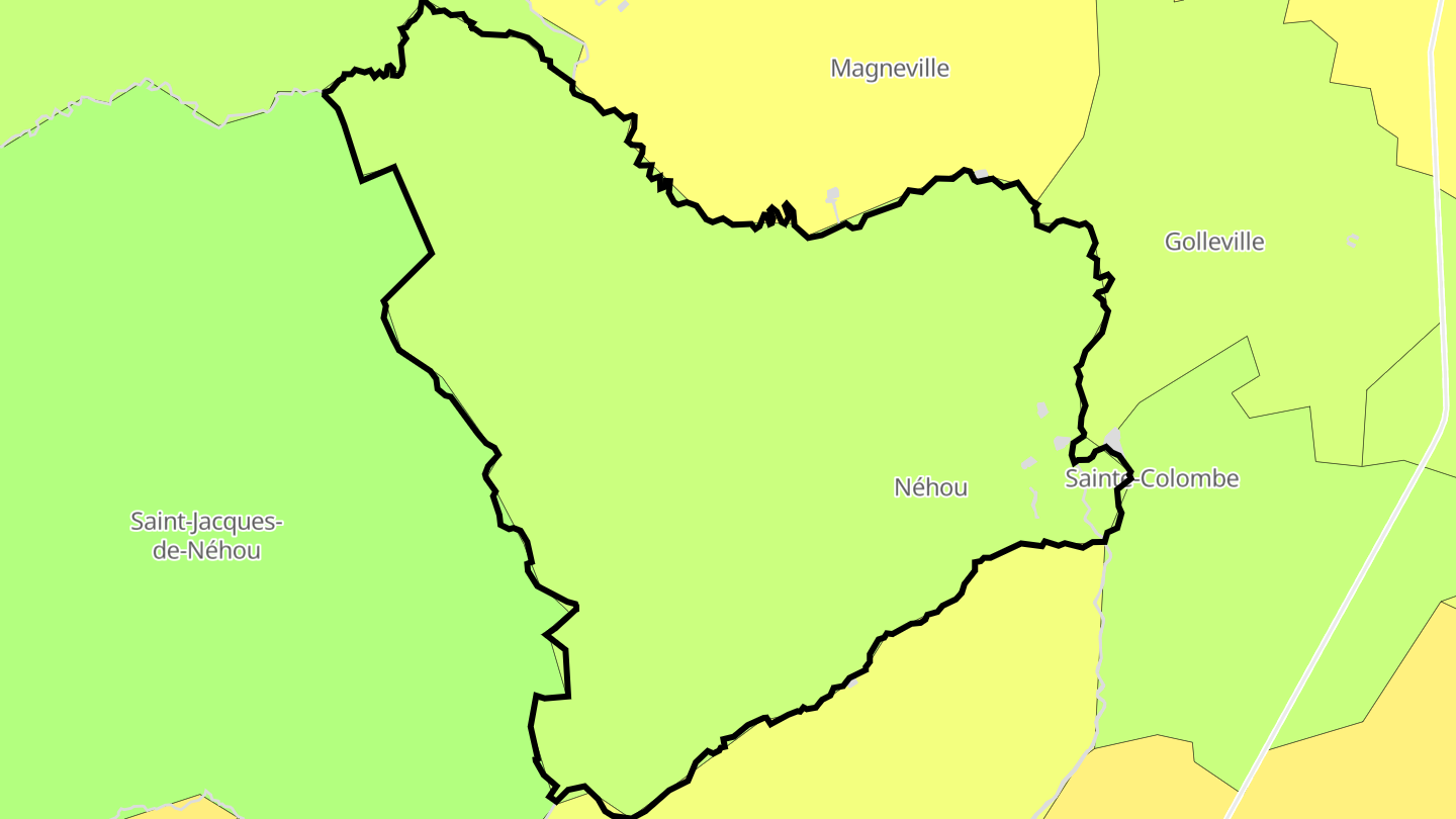 Carte des prix de l'immobilier Néhou