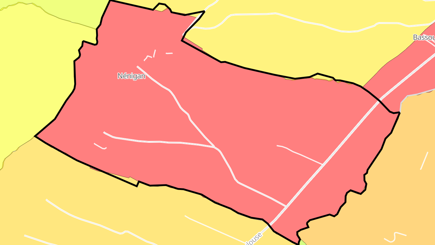 Carte des prix de l'immobilier Nénigan