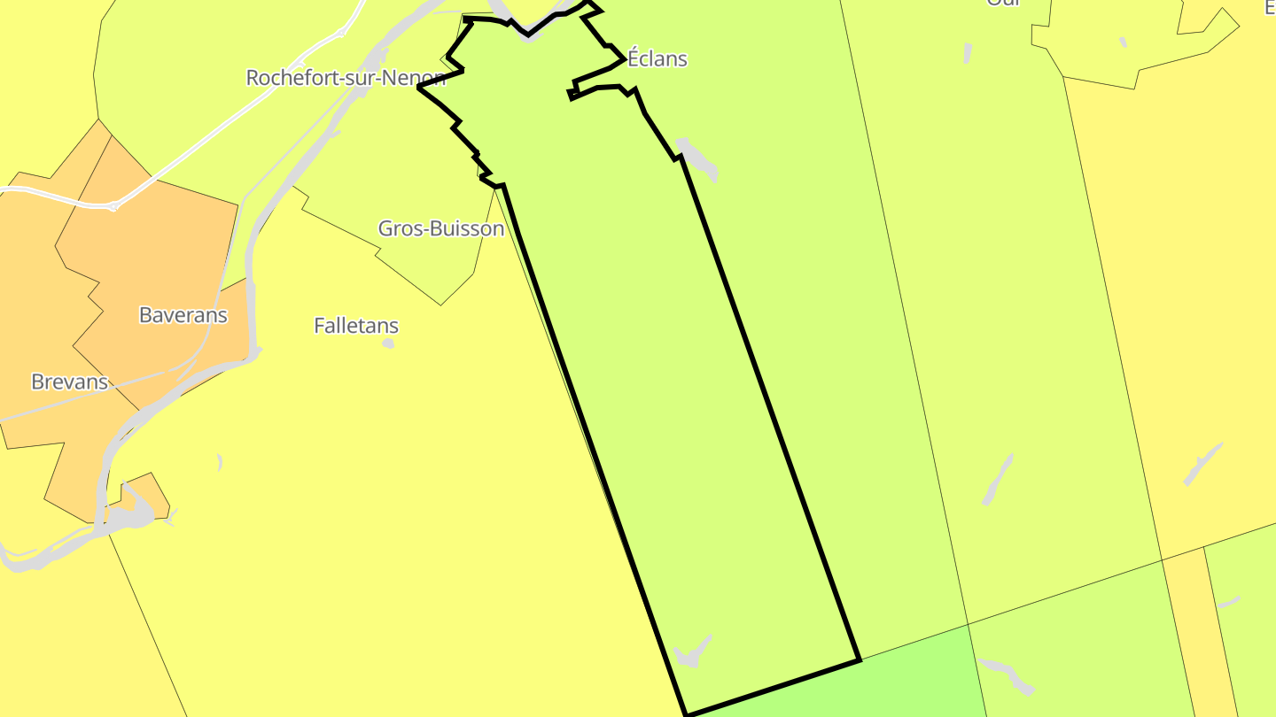 Carte des prix de l'immobilier Nenon