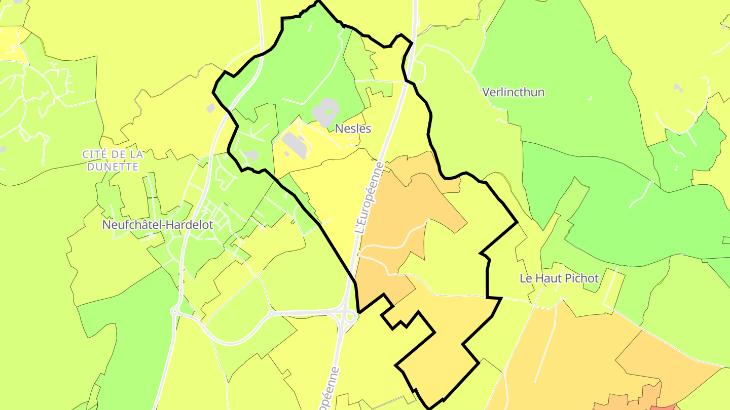 Carte des prix de l'immobilier Nesles