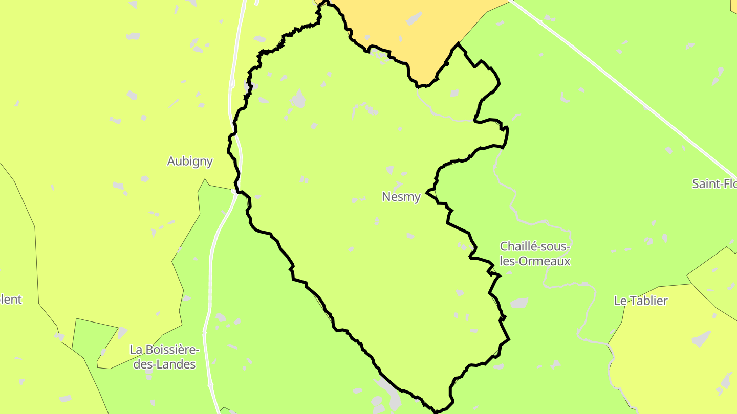 Carte des prix de l'immobilier Nesmy