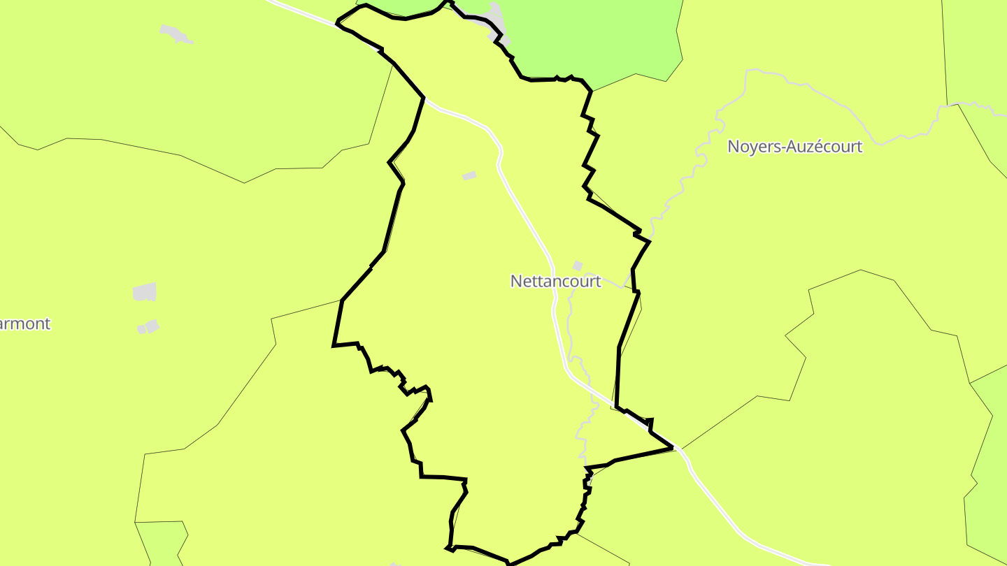 Carte des prix de l'immobilier Nettancourt