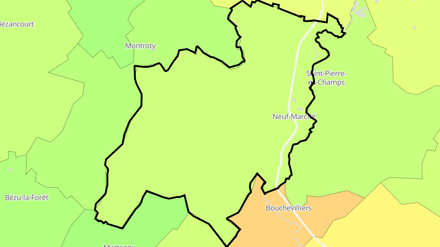Carte des prix de l'immobilier Neuf-Marché