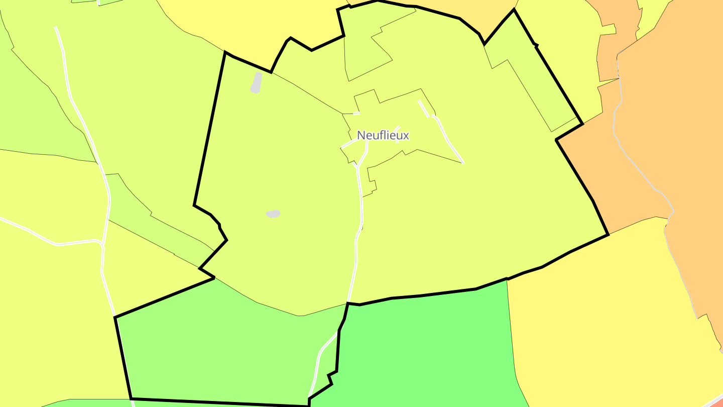 Carte des prix de l'immobilier Neuflieux