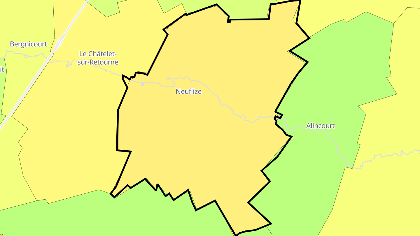 Carte des prix de l'immobilier Neuflize