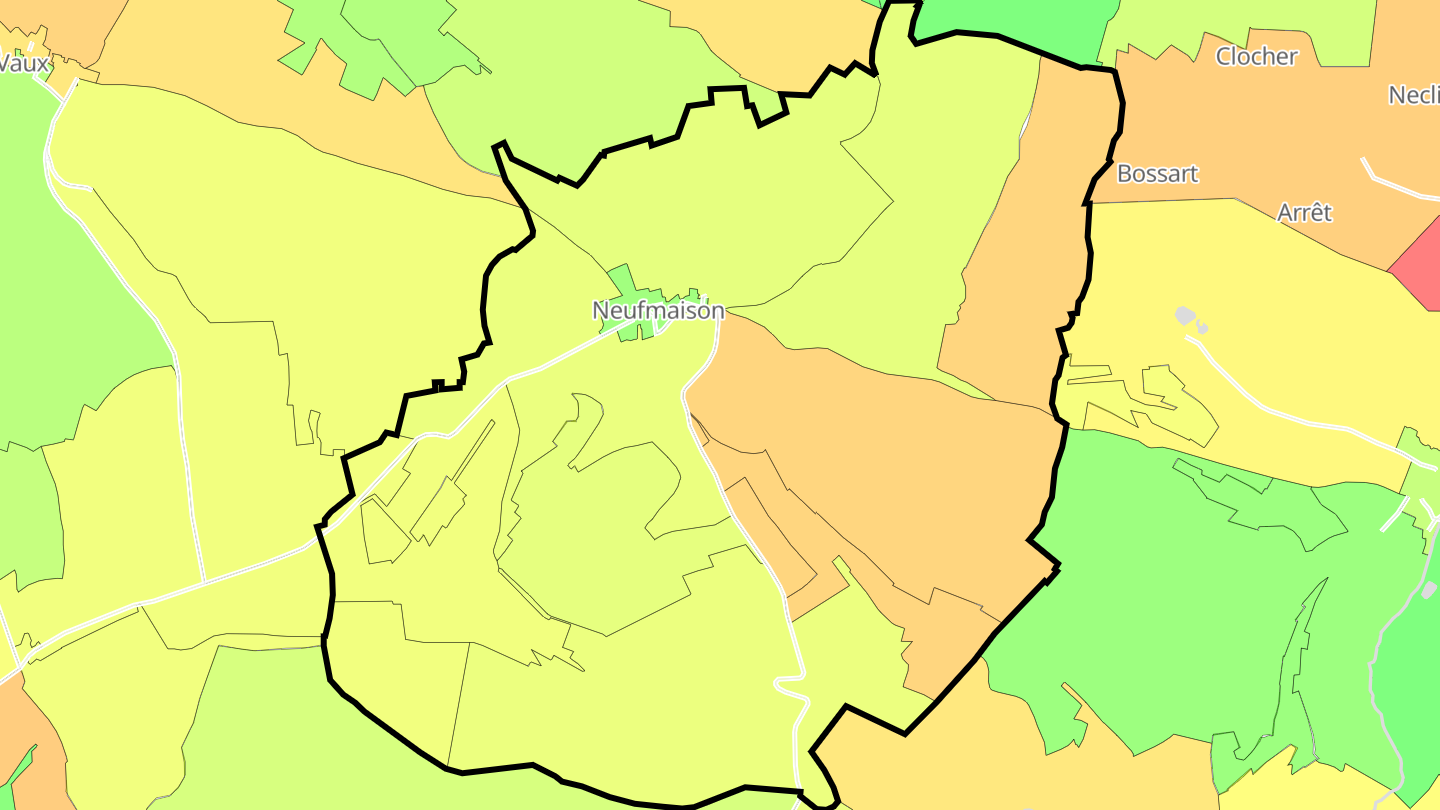 Carte des prix de l'immobilier Neufmaison
