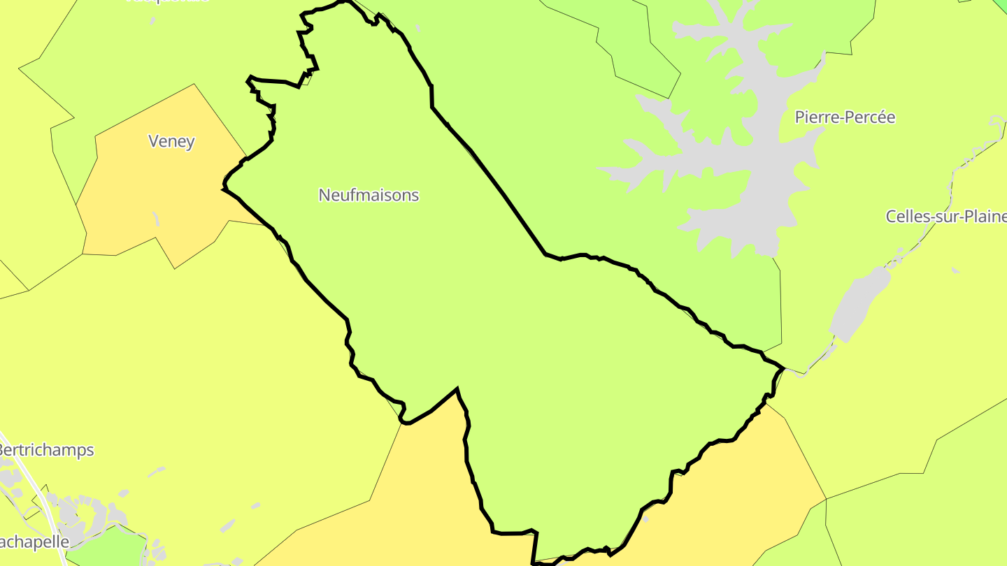 Carte des prix de l'immobilier Neufmaisons