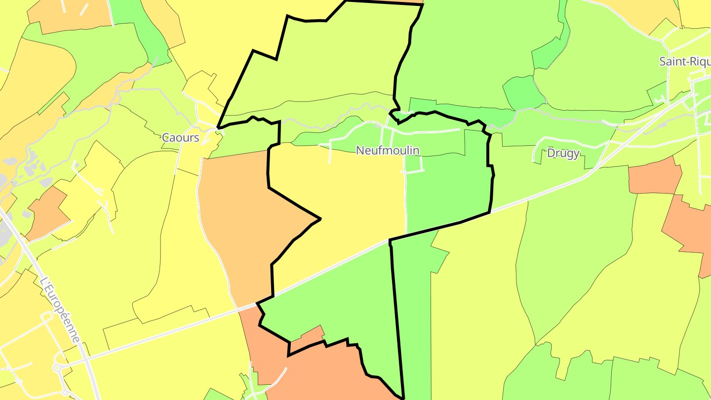 Carte des prix de l'immobilier Neufmoulin