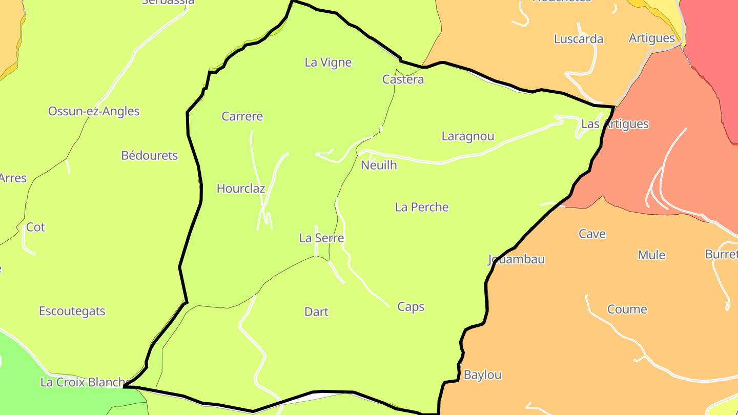 Carte des prix de l'immobilier Neuilh