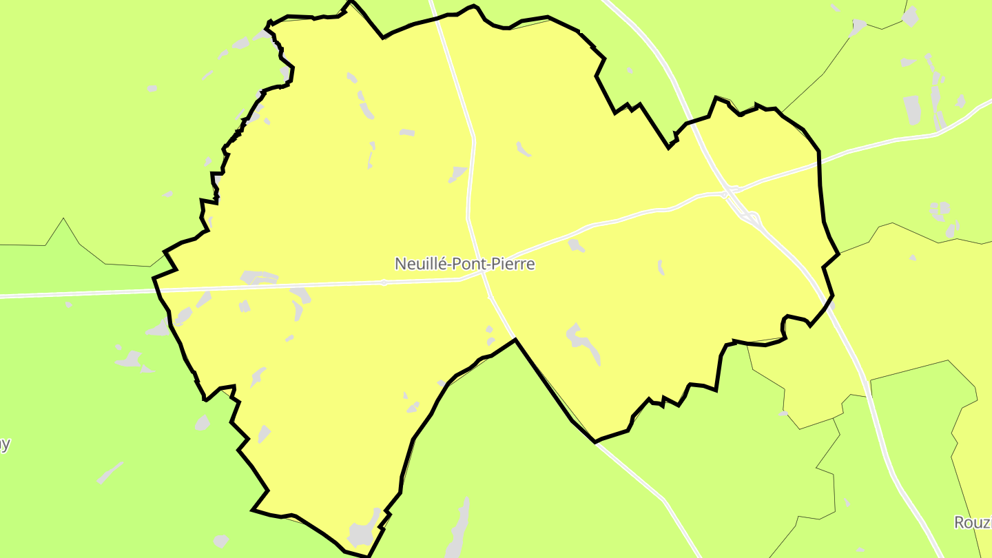 Carte des prix de l'immobilier Neuillé-Pont-Pierre