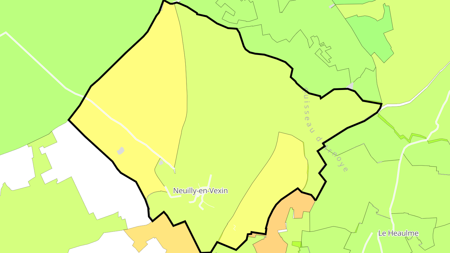 Carte des prix de l'immobilier Neuilly-en-Vexin
