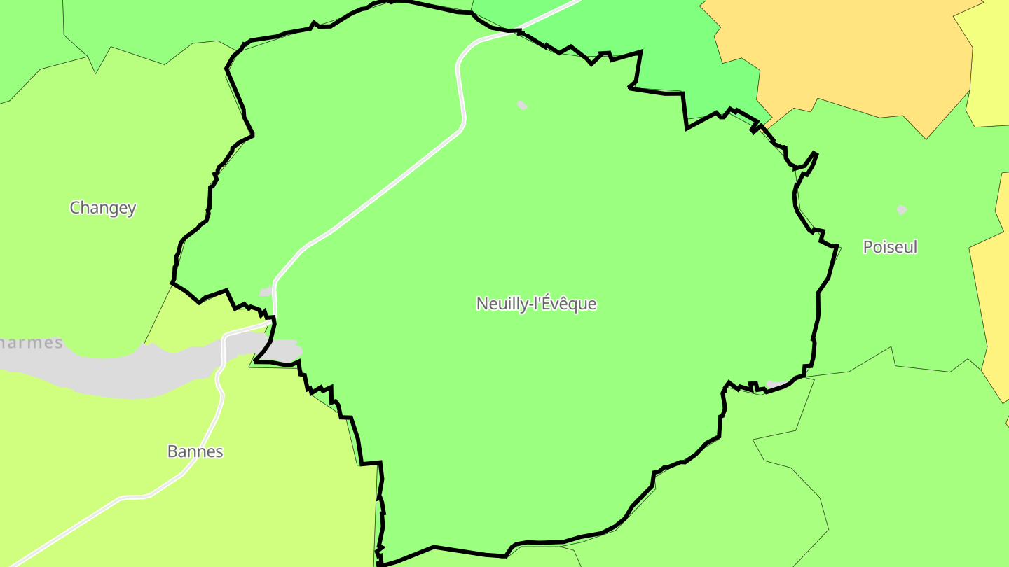 Carte des prix de l'immobilier Neuilly-l'Évêque