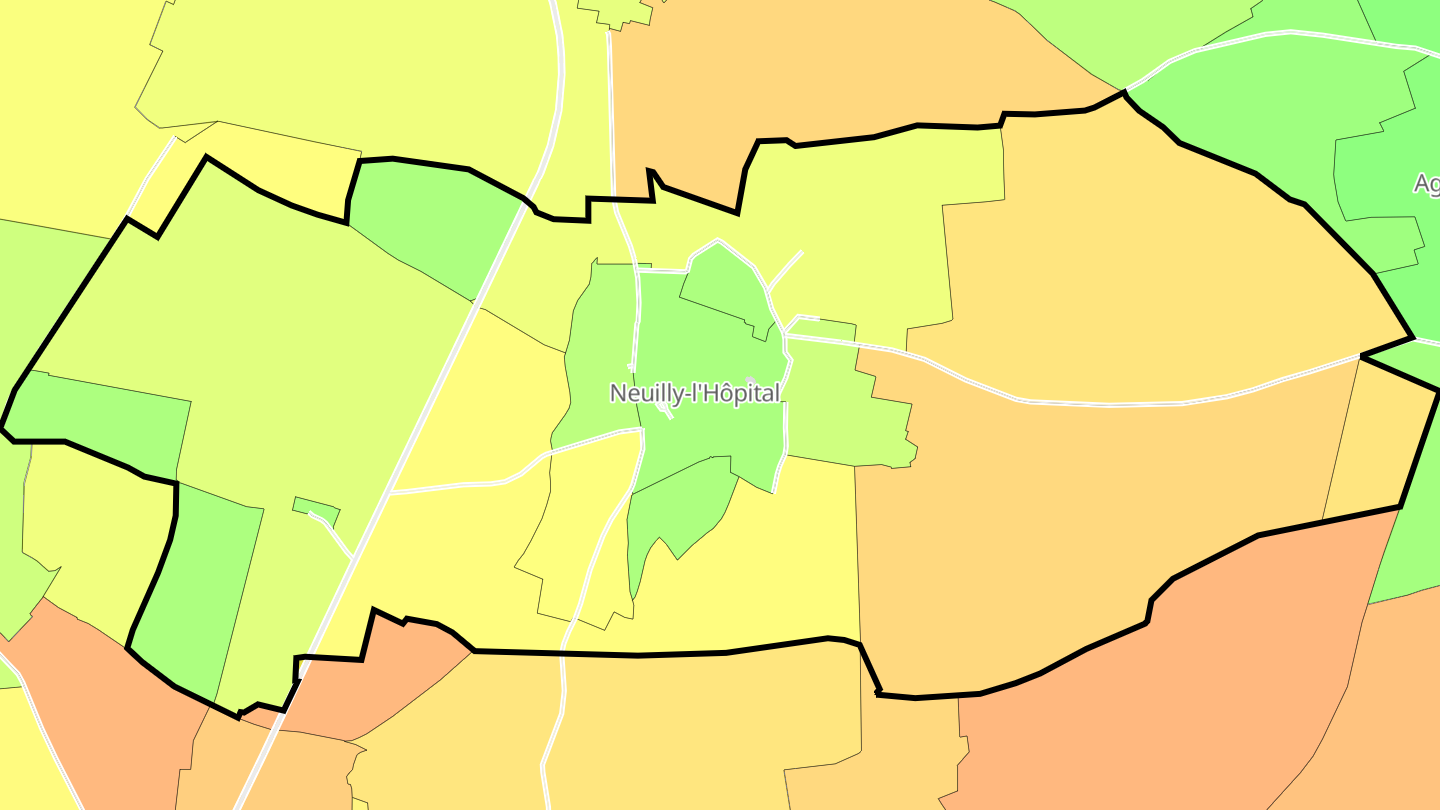 Carte des prix de l'immobilier Neuilly-l'Hôpital