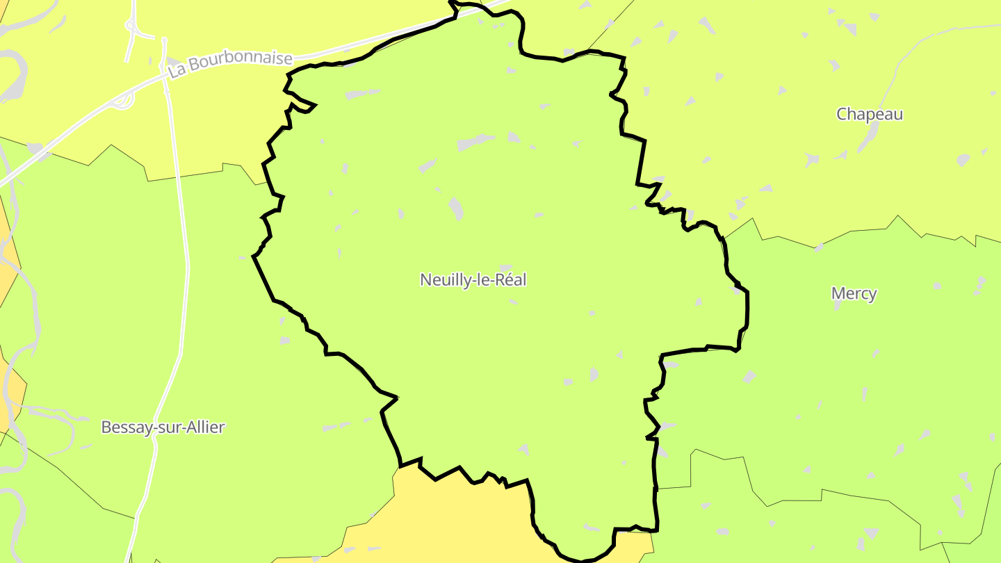 Carte des prix de l'immobilier Neuilly-le-Réal