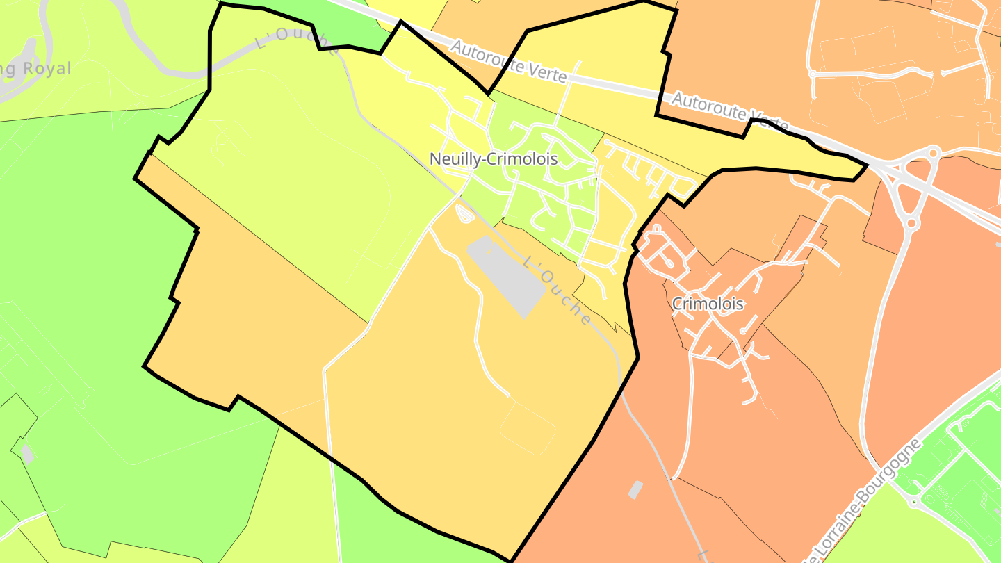 Carte des prix de l'immobilier Neuilly-lès-Dijon