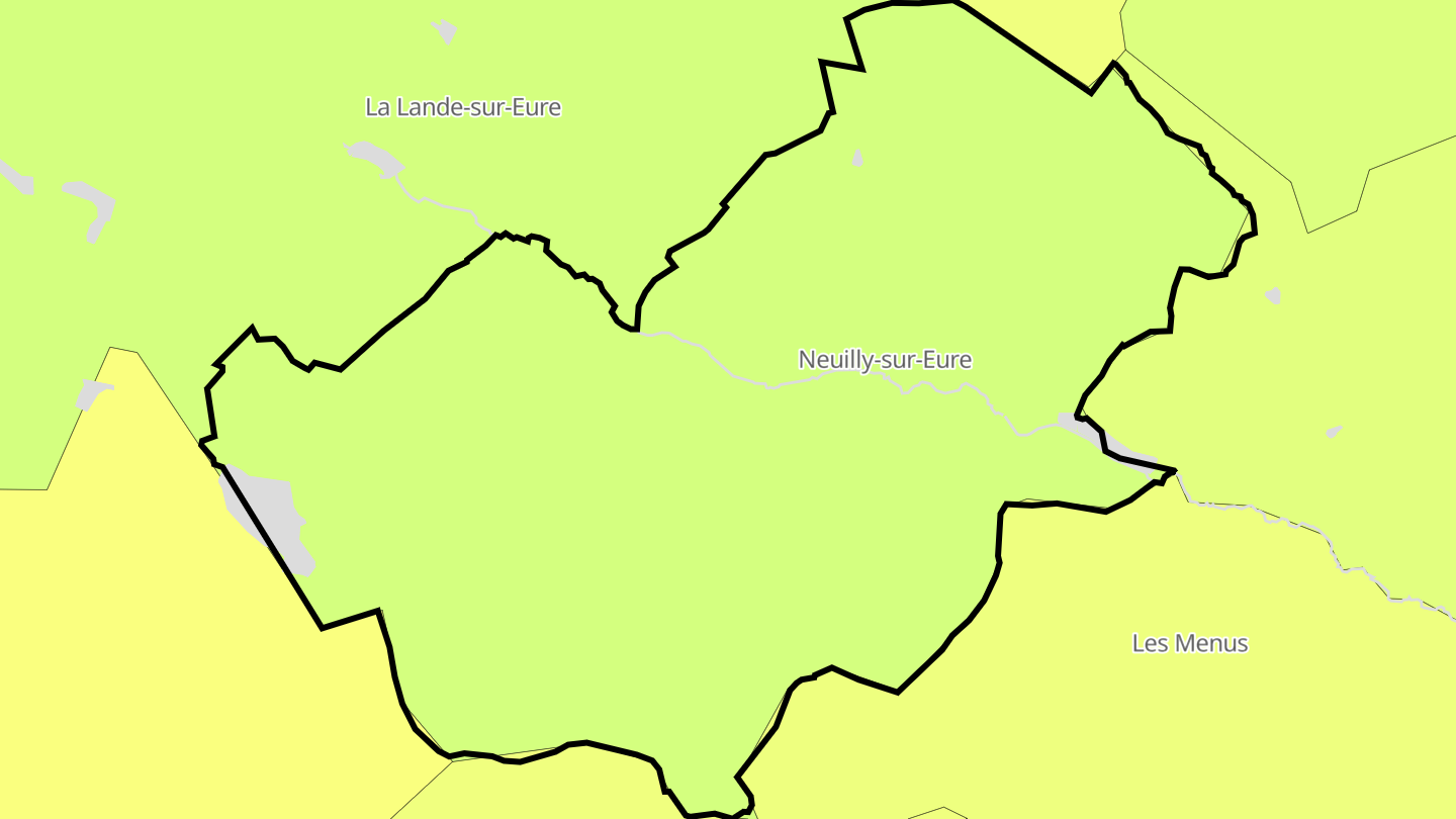 Carte des prix de l'immobilier Neuilly-sur-Eure