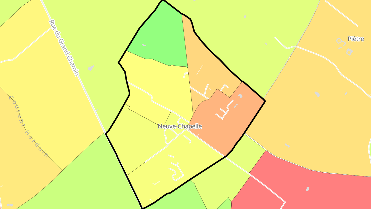Carte des prix de l'immobilier Neuve-Chapelle